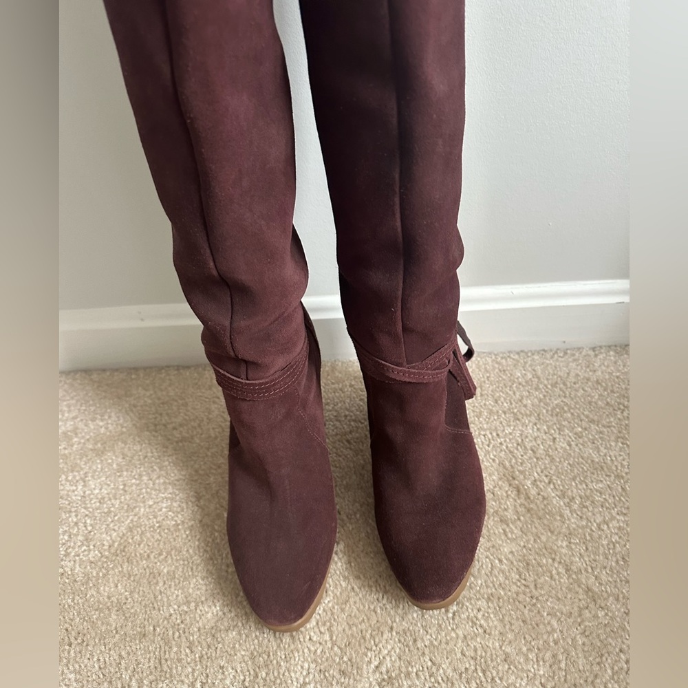 Pierre Hardy boho chic , knee high suede boots- worn once great condition - Picture 2 of 4